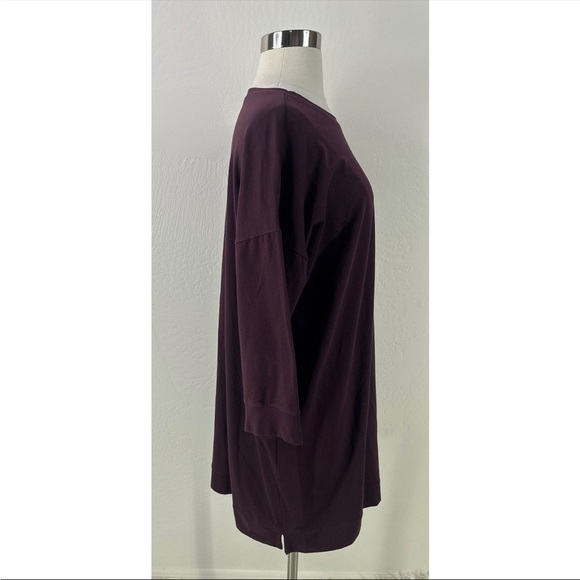 Eileen Fisher Cotton Blend Long Sleeve Tunic Top - Picture 2 of 11